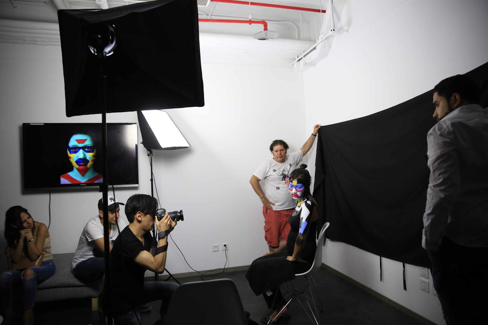 Behind the scenes at a creative shoot